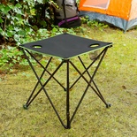 Cafolby Folding Camping Table with Cover - Ultra-Lightweight 48x48cm Textile Table