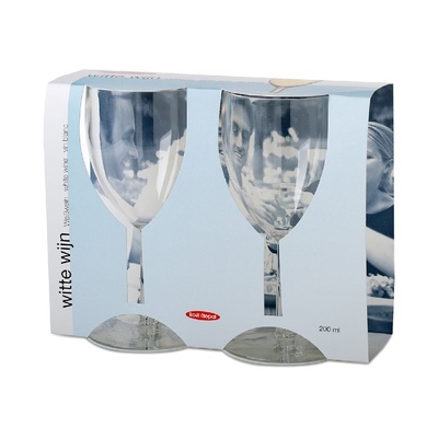 Mepal Wine Glass Set 200ml SAN - Unbreakable Plastic Wine Glasses 2-Pack