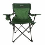 Regatta Isla Verde Director's Folding Camping Chair - Olive Green | 2kg Lightweight Steel Frame