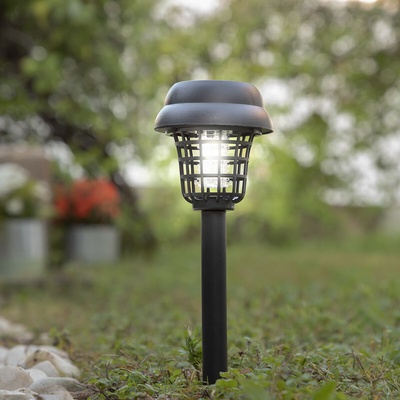 InnovaGoods Garlam Solar Mosquito Killer Garden Lamp - 2-in-1 UV Light & LED Outdoor Mosquito Zapper 800V