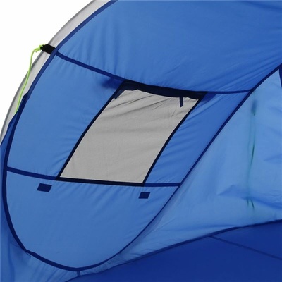 Regatta Tahiti PopShelter Beach Tent - Instant Pop-Up Sun Shelter Blue Multicolour 198x115cm