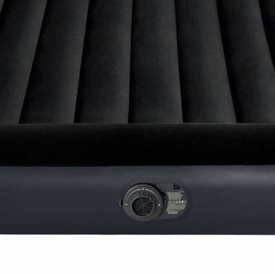 Intex 64150ND 2-Persoons Luchtbed + Ingebouwde Elektrische Pomp 152x203x25 cm Zwart